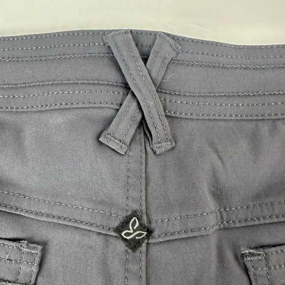 Prana Olivia Shorts Stretch Outdoors Camping Travel Hiking Gray Women's Size 12 - Picture 4 of 9